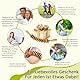 Faszienstab Holz, Faszienrolle Holz, Buchenholz Massagegerät für Muskelentspannung, Körperformung, lymphdrainage, Massageroller Beine Bauch, Massage Roller für Körper und Oberschenkel (12 Runden)
