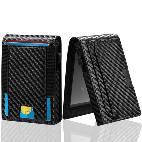 AYAIM Slim RFID Blocking Wallet for Men - Minimalist Metal Card Holder with One-Touch Ejection, 10+ Card Slots & Secure Magnetic Closure | Premium Aluminum Wallet for Travel & Everyday Carry