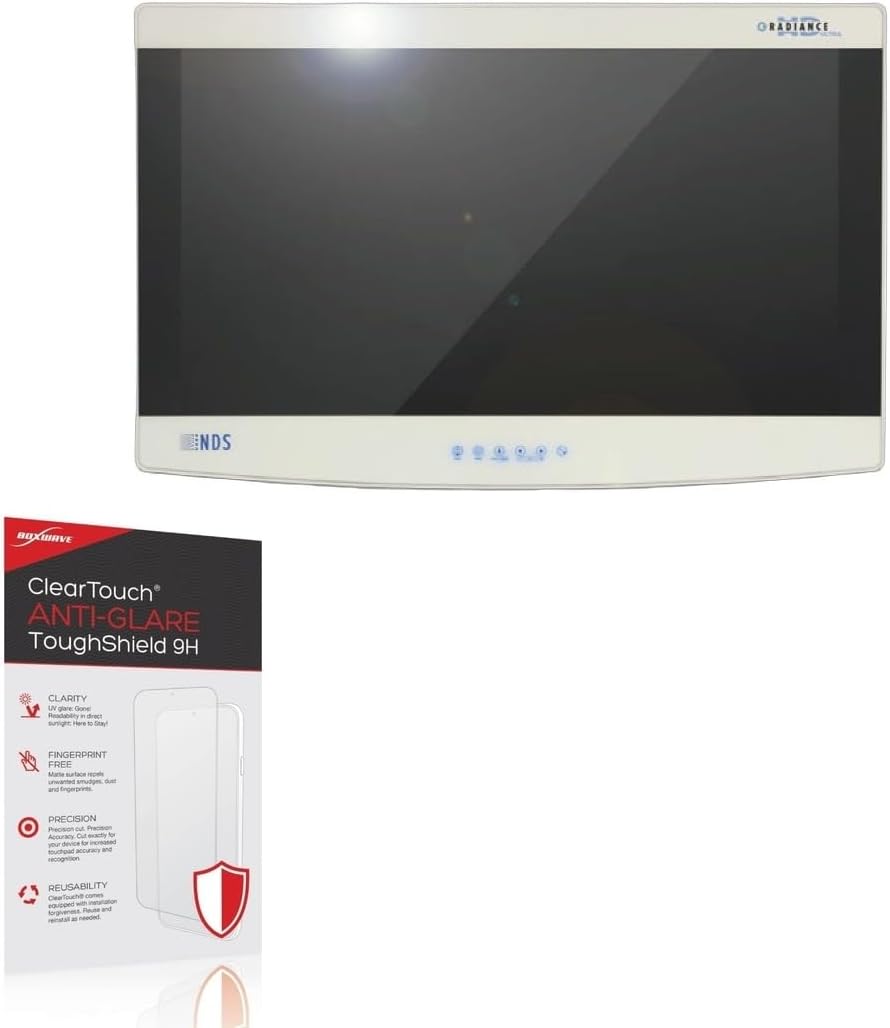BoxWave Screen Protector Compatible with NDS Radiance FHD Surgical LCD Monitor (26 in) - ClearTouch Anti-Glare ToughShield 9H (2-Pack), Anti-Glare 9H Tough Flexible Film Screen Protector