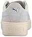 PUMA Women's Suede Platform core Fashion Sneaker, Halogen Blue-Whisper White, 10.5 M US