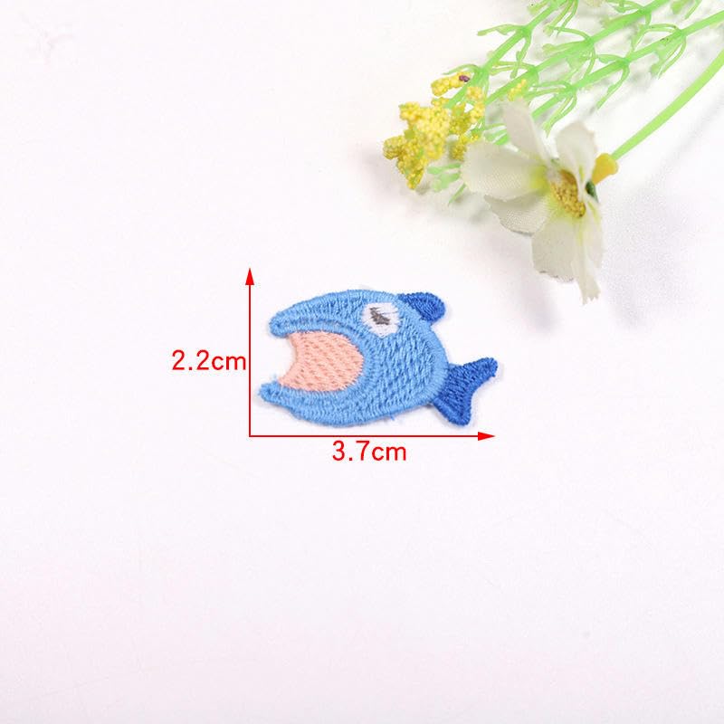 Parches de Bordado 30 Parches Bordados de 2-5 cm for Planchar, Apliques Chinos for Ropa, pequeños for Coser en Vaqueros y Chaquetas(Three Trees 3.5 * 2.5cm)
