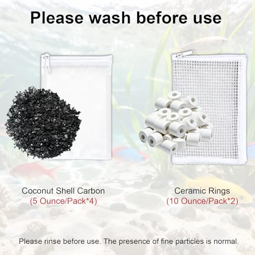 Image of 46-Pack Aquarium Maintenance Media Kits Replacement for Fluval 306 /307 Performance Canister Filter, Includes Nitrite-Absorbing Filter Pad /Phosphate-Absorbing Filter Pad /Ammonia-Absorbing Pad