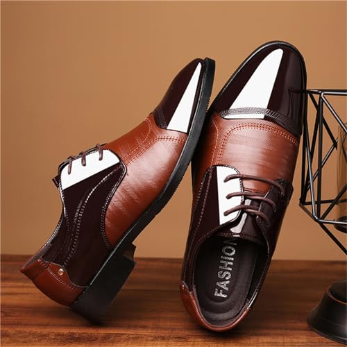 Mens Dress Shoes Oxford Shoes for Men Formal Pointed Lace Up Business Tuxedo Shoes4