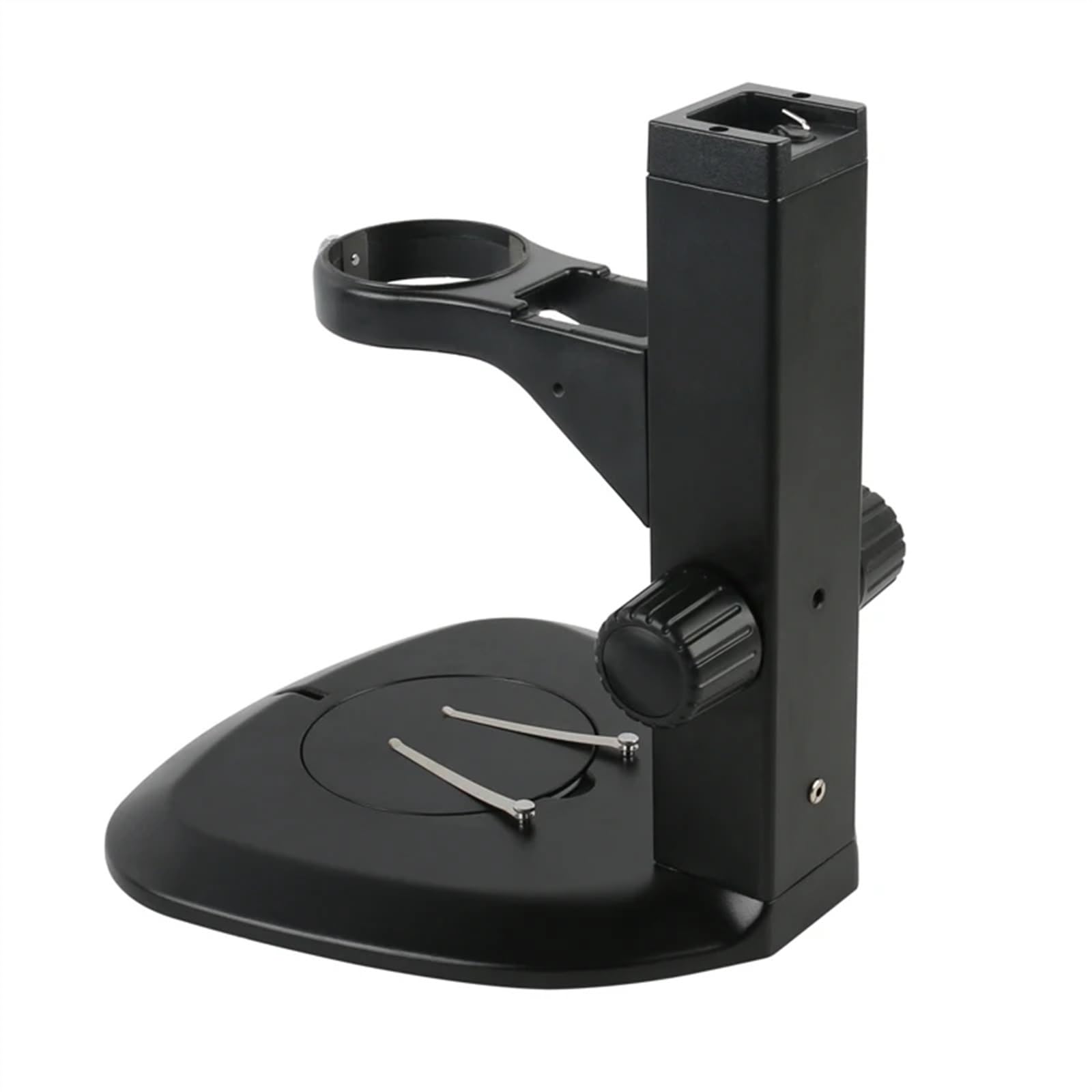 Gradilla para tubos de ensayo Microscopio trinocular de brazo vertical, microscopio estereoscópico, soporte de mesa de trabajo integrado ajustable