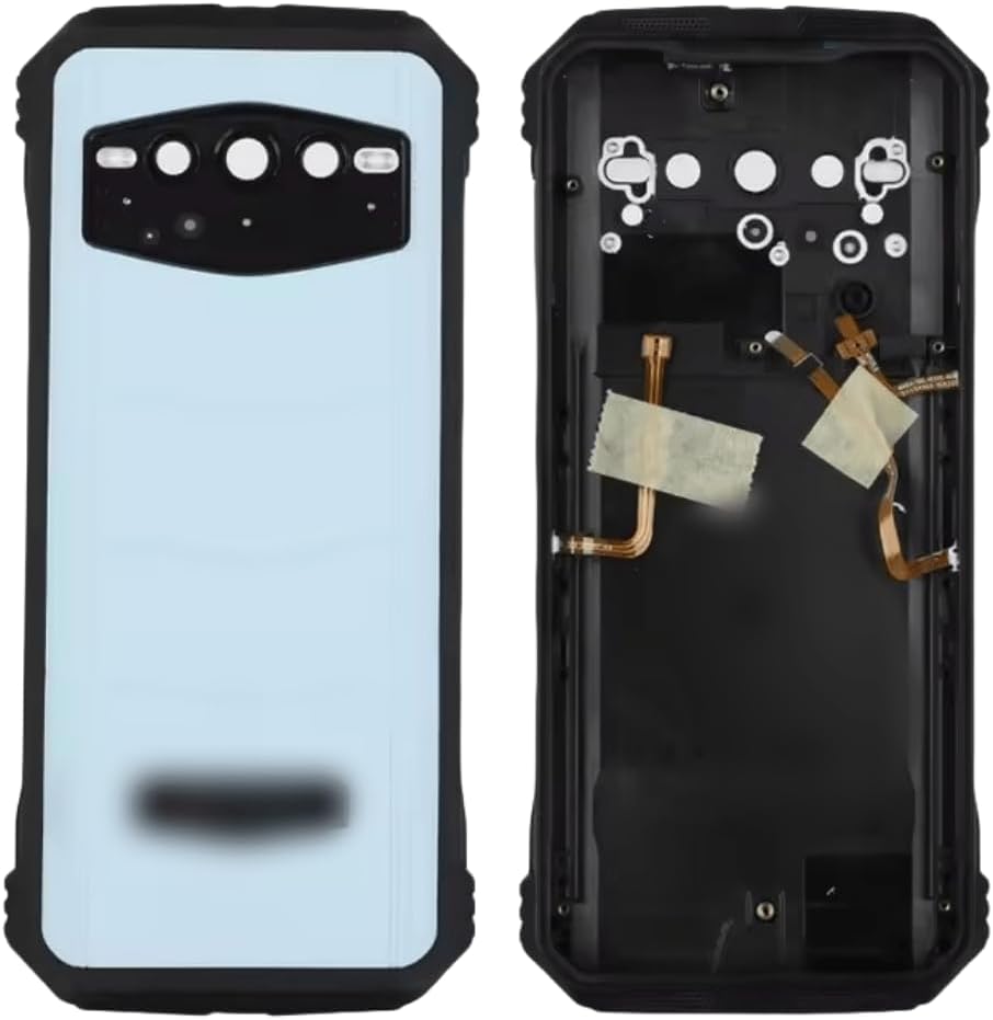 YOOOKOOO Compatible Rear Back Cover for DOOGEE S100 – Battery Door Housing Replacement Part (Blue)