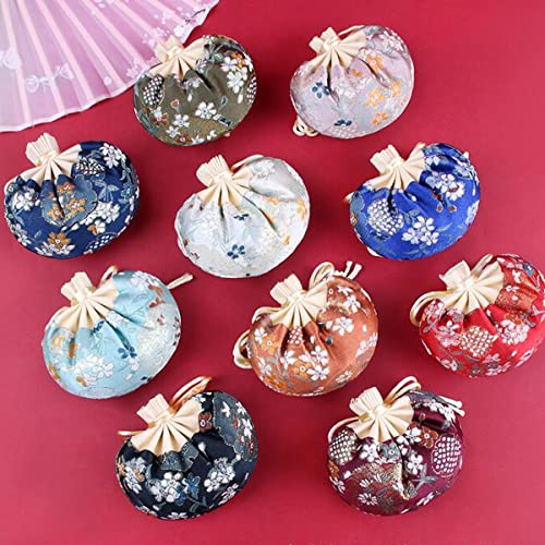 10 Bolsitas de Seda Brocada Chinas para Regalo miniatura 7