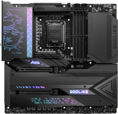 Image of MSI MEG Z790 GODLIKE Gaming Motherboard (Supports 12th /13th / 14th Gen Intel Processors, LGA 1700, DDR5, PCIe 5.0, M.2, 10Gbps LAN, USB 3.2 Gen2, Wi-Fi 6E, Bluetooth 5.3, Thunderbolt, E-ATX)