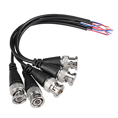 Uxcell 5Pcs 19Cm 1 Male Bnc Video Coaxial Extension Connector Cable For Video Camera Cctv #TOP9