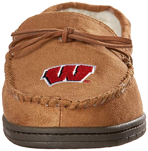 Image of FOCO NCAA Mens NCAA College Team Logo Moccasin Slippers