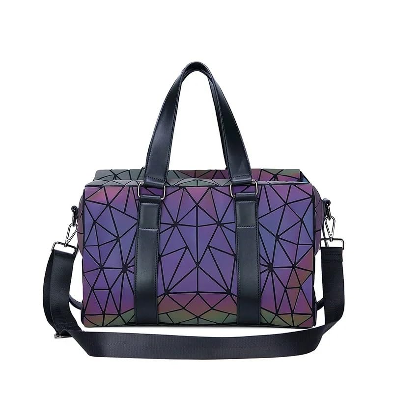 Luminous geometric women Travel Luggage bags Duffle Bags Travel Handbag Weekend Bag Large Capacity Shoulder bag for women 20252