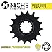 NICHE Drive Sprocket Chain Combo for Honda CBF600 Front 16 Rear 42 Tooth 525HZ Standard 124 Links