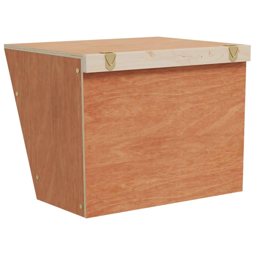Mangloder - Heno para conejos de madera maciza de abeto, 25 x 18,5 x 20,5 cm, dispensador de heno para cobayas, comedero para comer y beber, montaje en pared, capacidad de carga de 8 kg