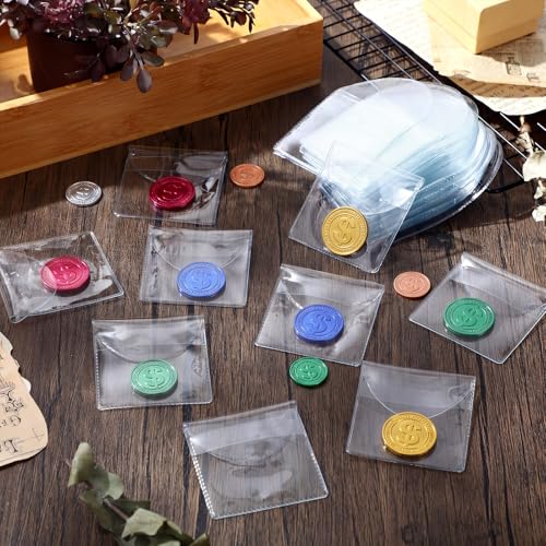 100 Fundas Plásticas Transparentes para Monedas 2 x 2 Pulgadas miniatura 6