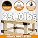 Heavy Duty Workbench Brackets Kit, 8 PCS 4''x4'' Workbench Leg Frame Braces, for 4x4 & 2x4 Lumber, DIY Table Building Kit with Pre-Drilled Holes for Workbench Table, Shelving, Garage Storage