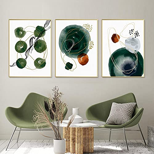 Impression minimaliste art mural pastel toile salon triptyque