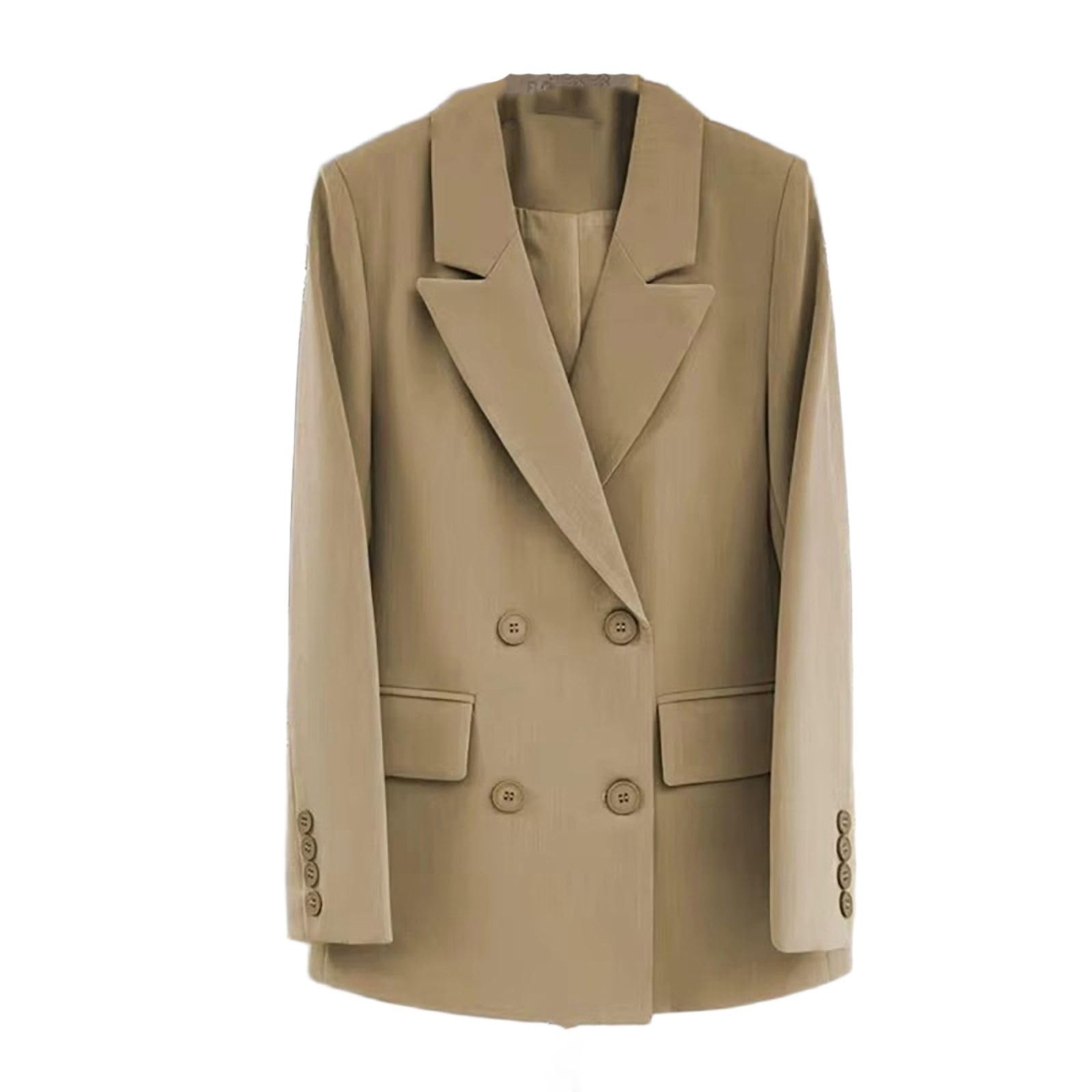 GUOYUXIAO Giacca Morbida Primavera Autunno, Outerwear Casual per Quotidiano Professionale