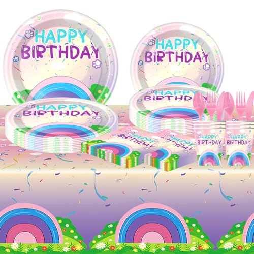 50% Off 81Pcs Cartoon Doll House Party Tableware Set