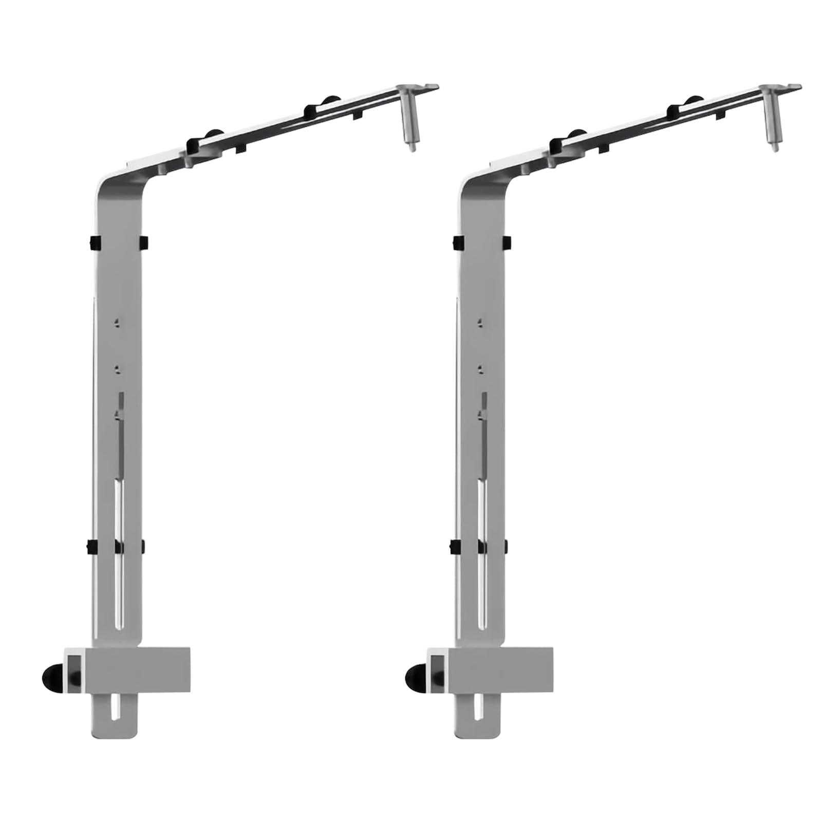 Oxxggkao Thin Aluminum Mixture Marinepark Lamp Parenthesis 2.8mm Silver Finish Height Modifiable Fish Cistern Lighting Assist with Standard Marinepark Light Owner Aluminum