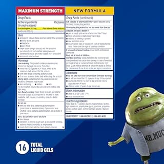 Mucinex Fast-Max Maximum Strength Cold, Flu & Sore Throat Medicine for Adults, Powerful Over-The-Counter Medication for Chest Congestion & Cold and Flu Symptoms, Fast Dissolving Liquid Gels, 16 Count