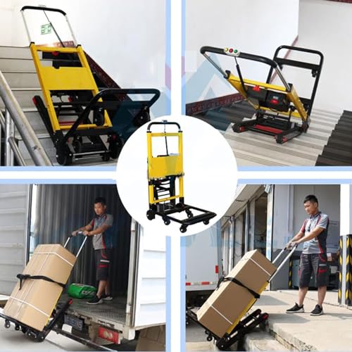 Carretilla eléctrica para escaleras con ruedas de goma miniatura 7