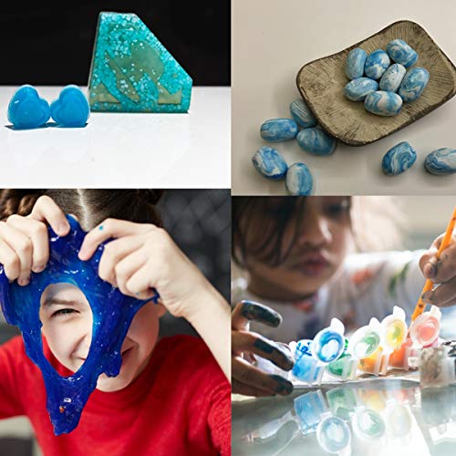 Mica Powder - 100G/3.5Oz. Blue Mica Powder For Epoxy Resin Darker Blue Natural Shimmer Resin Pigment Powder Dye For Soap Making, Slime, Bath Bomb, Candle Making, Diy Crafting Projects #TOP4