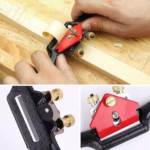 GIONAR Wood Plane, 9 Inch / 210 mm Planers for Wood, Spokeshave Tool with 4 Replacement Blades, Woodworking Tools for Woodworking and Manual DIY Enthusiasts 6 GIONAR Wood Plane, 9 Inch / 210 mm Planers for Wood, Spokeshave Tool with 4 Replacement Blades, Woodworking Tools for Woodworking and Manual DIY Enthusiasts - Image 6