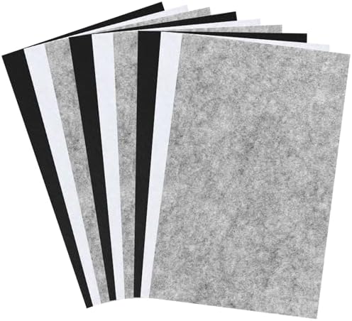 8″x12″ Felt Sheets for Crafts, 9 PCS Thin Sewing Fabric Felt Sheets Black+White+Gray Felt Craft Sheets Stiff Felt Paper Non-Woven Felt Fabric Sheets for DIY Art Crafts Sewing Projects Making Supplies 8″x12″ Felt Sheets for Crafts, 9 PCS Thin Sewing Fabric Felt Sheets Black+White+Gray Felt Craft Sheets Stiff Felt Paper Non-Woven Felt Fabric Sheets for DIY Art Crafts Sewing Projects Making Supplies