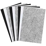 20 X 30 Cm Schwarz, Weiß und Grau Filzblätter Für Bastelarbeiten, 9 Stück Bastelfilz 1mm Flexibler Nähfilzstoffblätter Filzpapiere Vliesstoff Filzstoff Zum Basteln Für DIY Kunsthandwerk Bastelbedarf