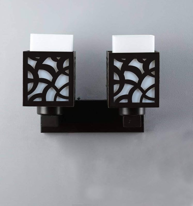 S Merchandise Melody Wooden Double Wall Light Or Two Shade Wall