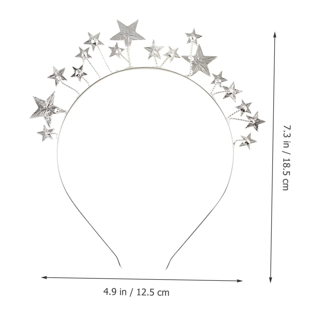 FRCOLOR 4 Pezzi Fascia Per Con Stelle Di Strass Per Donne Fascia Larga Per Da Sposa Fasce Larghe Per