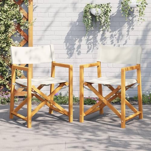 Chaises de directeur pliables en acacia massif haut de gamme