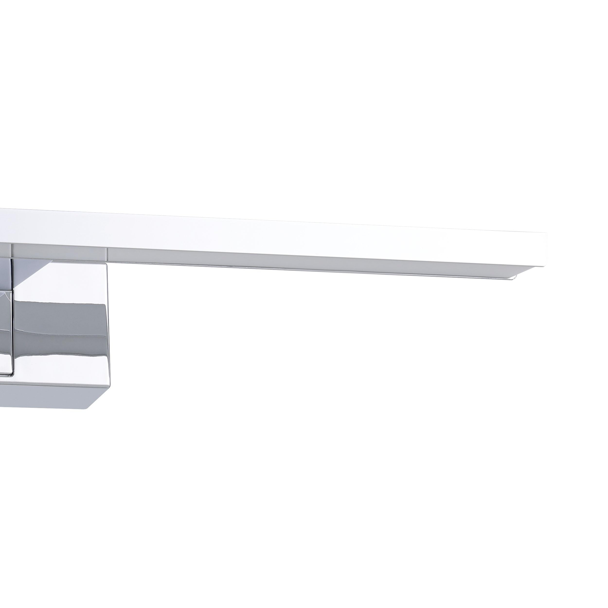 Eglo LED Applique miroir Conettilla, lampe salle de bain, aluminium chromé et plastique blanc, lumière blanc chaud-froid, IP44, L 40 cm