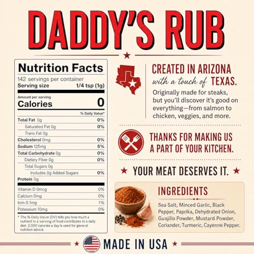 Image of Daddy's Rub Original All-Purpose BBQ Seasoning Blend, 5oz (Pack of 1)