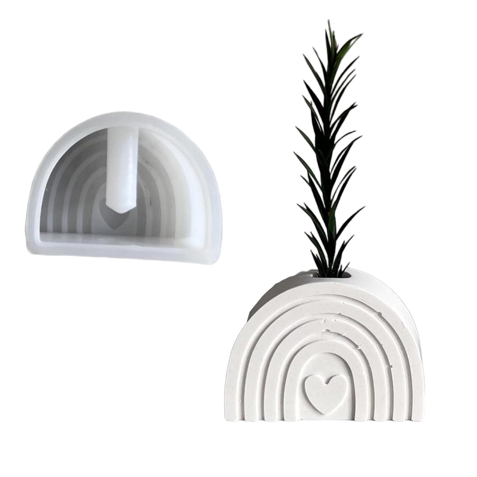 Silicone Rainbow Flower Pot Easy Release Cement Planter Accessories Enthusiast Home Rainbow Vase