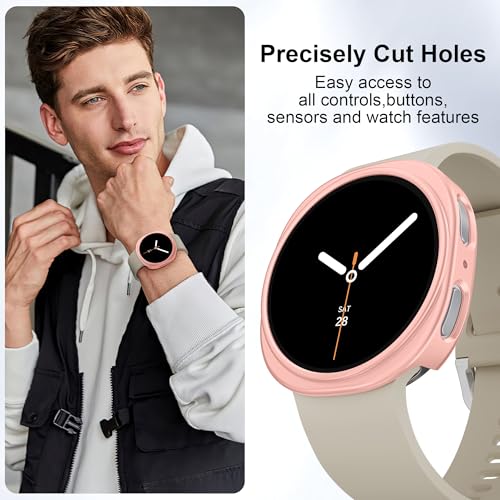 Fundas protectoras de pantalla para Samsung Galaxy Watch 8 44mm accesorios PC rígido unisex 5