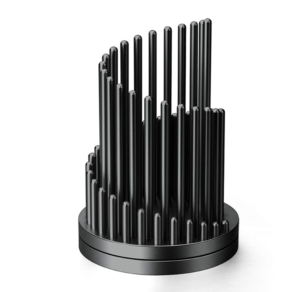 Portapenne da scrivania Supporto in lega di alluminio Rotating decompressione della penna della matita della penna Container Storage Box scrittorio della casa Cartoleria Decoration Organizzatore di pe