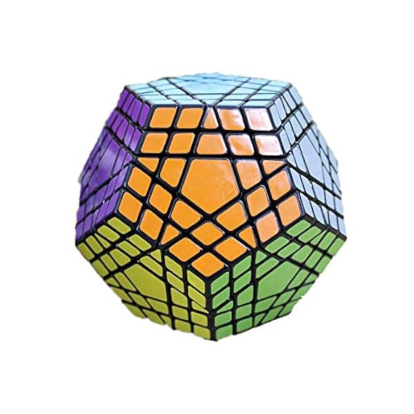 Oostifun Shengshou 5x5x5 Cubo de Gigaminx megaminx 12 Superficie Rompecabezas un trípode (Negro)