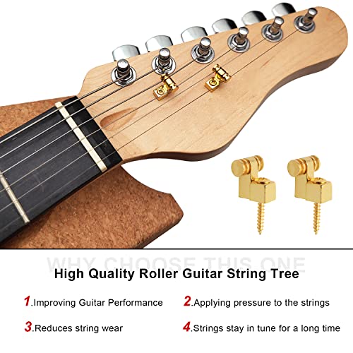 MAXCHEER Roller Guitar String Trees Guides Retainer For
