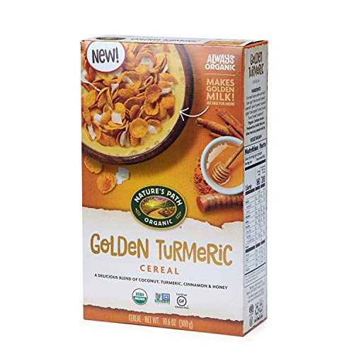 Nature’s Path Golden Turmeric Cereal, Healthy, Organic, Gluten-Free, 10.6 Ounce Box