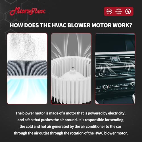 Image of Marsflex Front Blower Motor 700259 for 2011-2017 Hyundai Kia Azera Elantra Coupe GT Equus Optima 2012 2013 2014 2015 2016 Automotive Replacement Blower Motor Fan OE: 971132Y000 971133X000