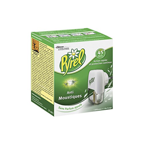 PYREL difusor eléctrico líquido, 1 recarga, antimosquitos, 45 noches, insecticida