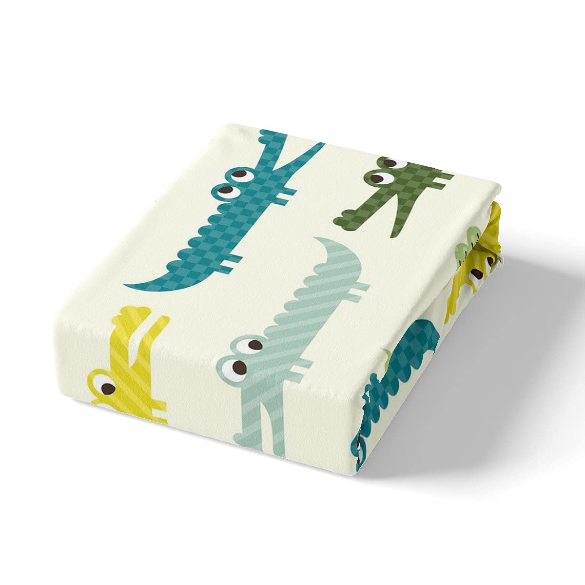 Homewish Jungen Krokodil Bettwäsche-Set 135x200, niedliche Cartoon Tier Bettbezug für Kinder Jungen Wildlife Bunte Tagesdecke Abdeckung Schöne Reptil Tröster Abdeckung Kinder Schlafzimmer Dekor