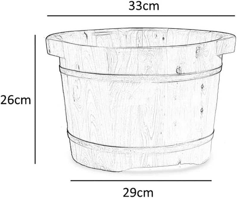 Cubeta de madera para spa de pies y sauna miniatura 2
