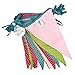 Produktbild Multi Coloured Spotty Washable Cotton Bunting 8 Metres 15 Pennants by dotcomgiftshop