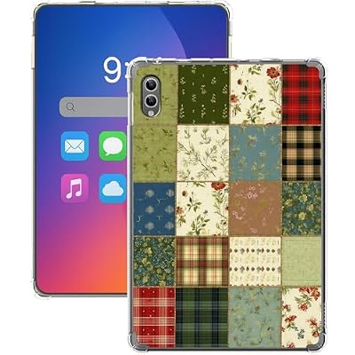 Gmeyutqy Clear Case for Samsung Galaxy Tab S11 Ultra 2025 14.6" SM-X936B/SM-X930, Ultra Slim Lightweight TPU Soft Transparent Cover for Galaxy Tab S11 Ultra, Fabric Pattern Collage