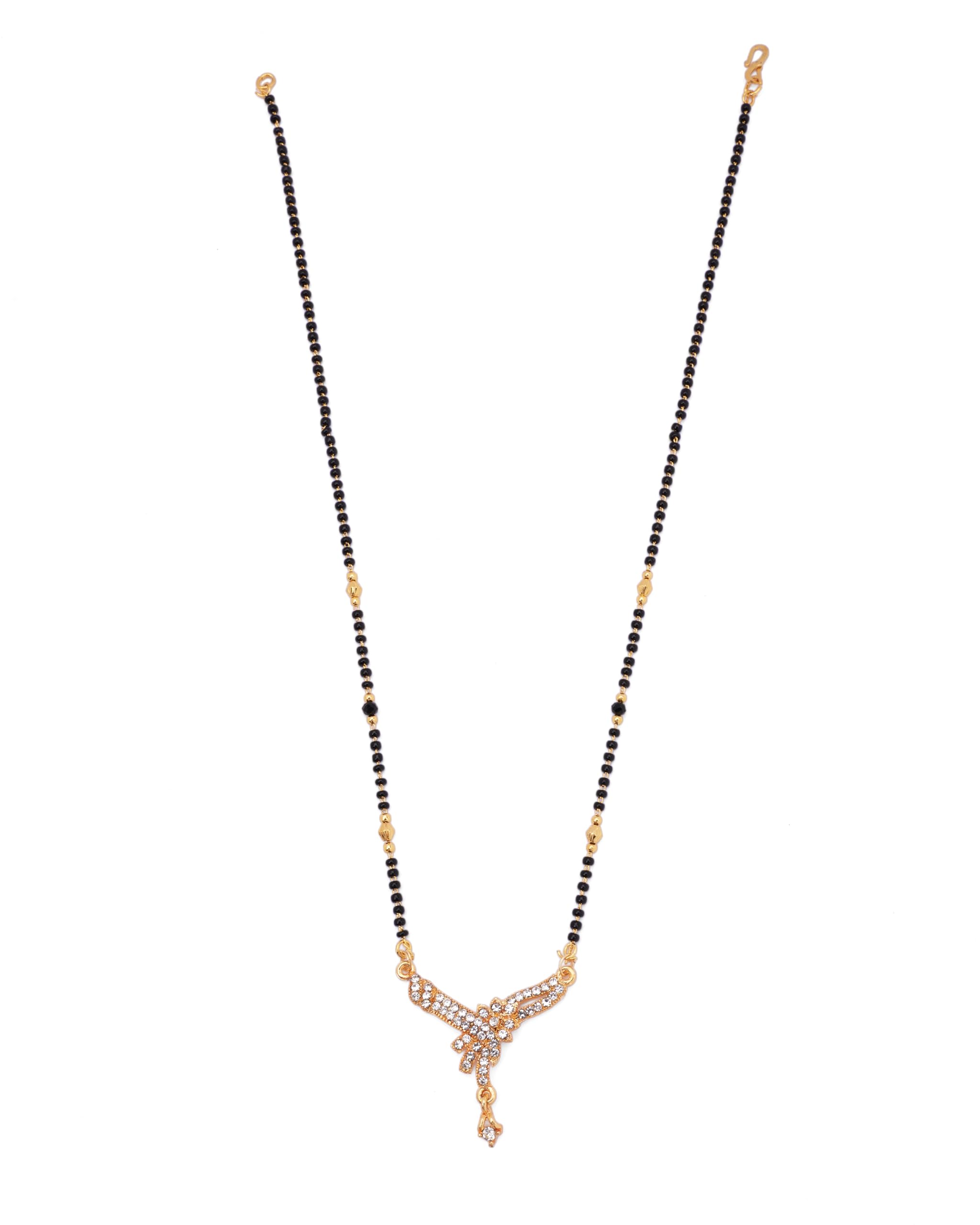 Kulin Elegant Gold-Plated Diamond-Studded Mangalsutra for Women| Jewellery for Women-image-16