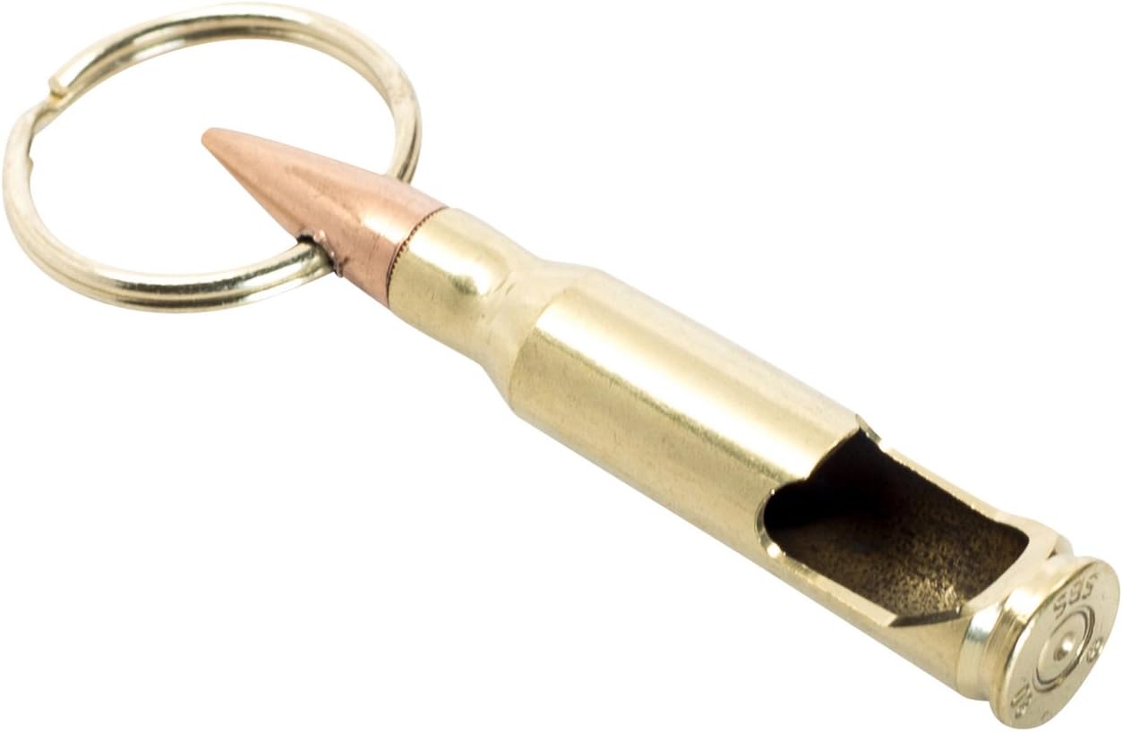 American Brass: 7.62mm or .308 Caliber Bullet Bottle Opener Keychain, Made From Real Once-Fired 7.62mm Casing