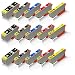 Produktbild 15x kompatible Tintenpatronen für Epson Expression Premium XP 605 Expression Premium XP 610 C13 T2621 4010 C 13 T 2631 4010 C 13 T 2632 4010 C 13 T 2633 4010 C 13 T 2634 4010 Black Photoblack Cyan Magenta Yellow Sparset BK PBK C M Y