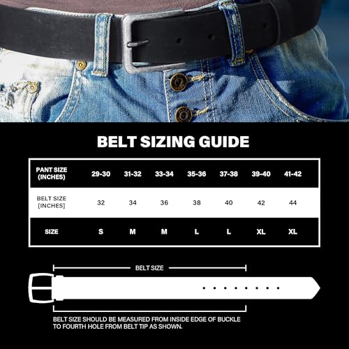 Image of Wrangler Men's Leather Belt without Buckle, 38mm Casual Wait Belt Strap for Jeans, Gift for Men