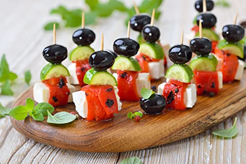 Decorrack 400 Toothpicks 100% Natural Bamboo Picks With 2 Reusable Toothpick Holders, Bbq, Holding Small Appetizers, Cocktails, And Crafts, Teeth Cleaning #TOP4